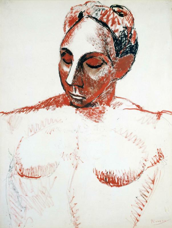 Pablo Picasso, Femme à la tête rouge [hiver 1906 - 1907] 