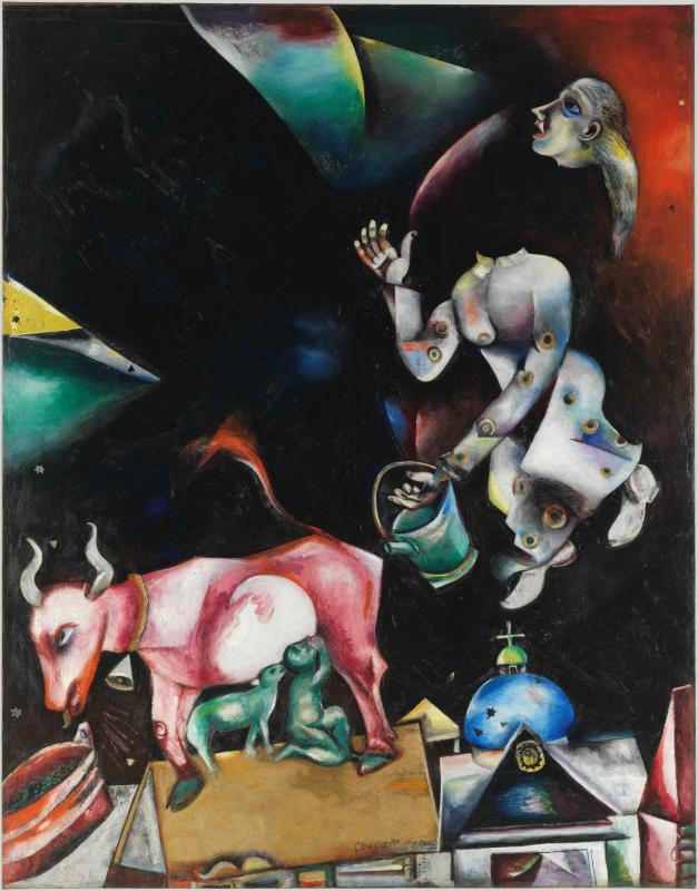 Marc Chagall, A la Russie, aux ânes et aux autres 1911 