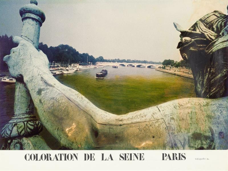 Nicolás García Uriburu, Coloration de la Seine, Paris 1970 