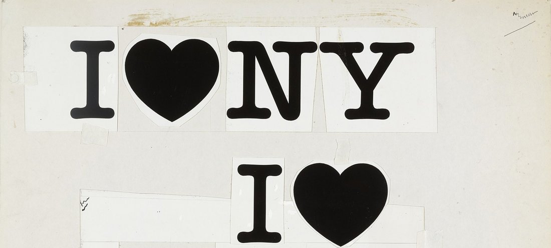  Milton Glaser, « I ♥ NY concept layout », 1976 - repro oeuvre