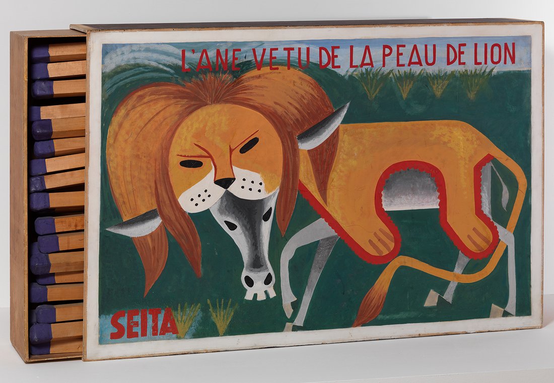 Raymond Hains, « L'Âne vêtu de la peau de lion », 1964 - repro oeuvre