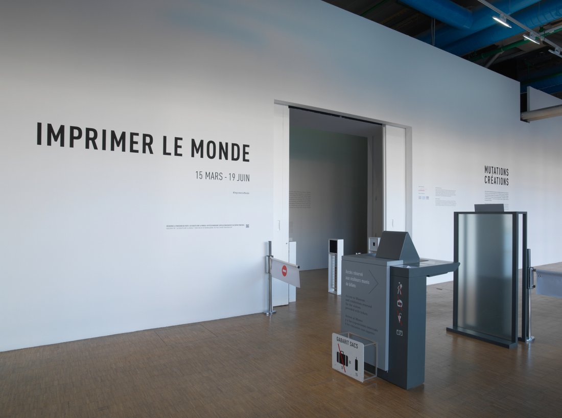 View of the exhibition "Imprimer le monde", 2017
