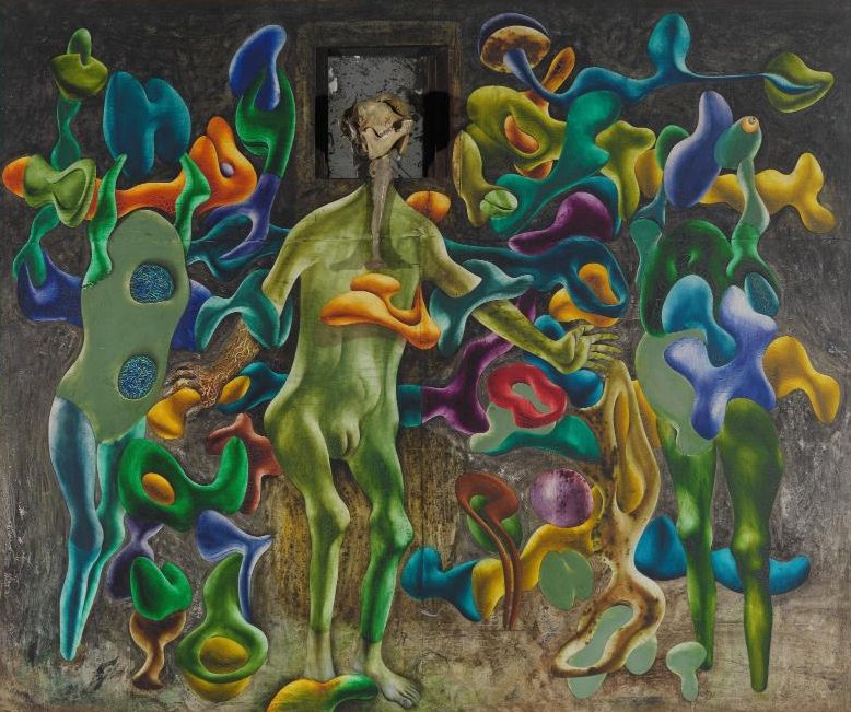Simon Hantaï, « Femelle-Miroir II », 1953 - repro oeuvre